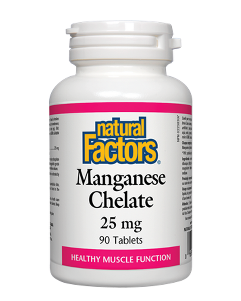 Natural Factors Magnesium Chelate 125 mg is chelated to ensure optimal absorption and utilization. Magnesium helps maintain healthy muscle function and good health. It also helps in the development and maintenance of healthy bones and teeth, as well as in metabolizing carbohydrates, proteins, and fat.