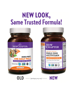 Enhance your overall wellness with immune, energy, stress, and heart support. New Chapter’s daily multivitamins for men are made with organic, non-GMO ingredients. We ferment them with whole foods & probiotics, and design each blend so your body can absorb the nutrients. They're even gentle on an empty stomach.