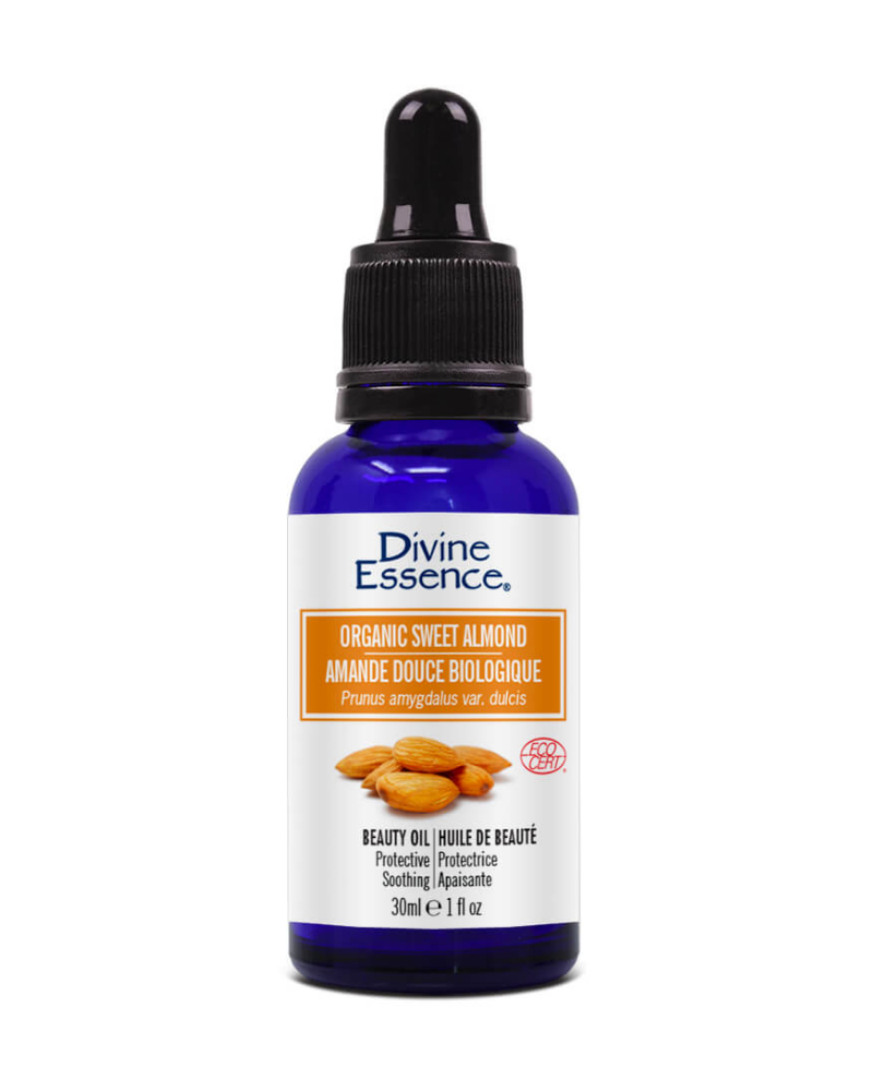 Sweet almond beauty oil is protective and soothing. Rich in Omega 6, Omega 9, vitamin A, B, D and E, it is beneficial for sensitive, irritated and dry skin. Particularly beneficial for delicate, sensitive skin, this extract is suitable for babies and young children.