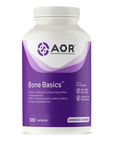 Bone Basics is more than just a calcium supplement, it is a complete bone-building formulation that includes nutrients fundamental for maintaining mineral balance in the bone matrix and for supporting healthy joints. Bone Basics is unique because it serves not only to reduce bone loss but to maintain or even increase bone growth.