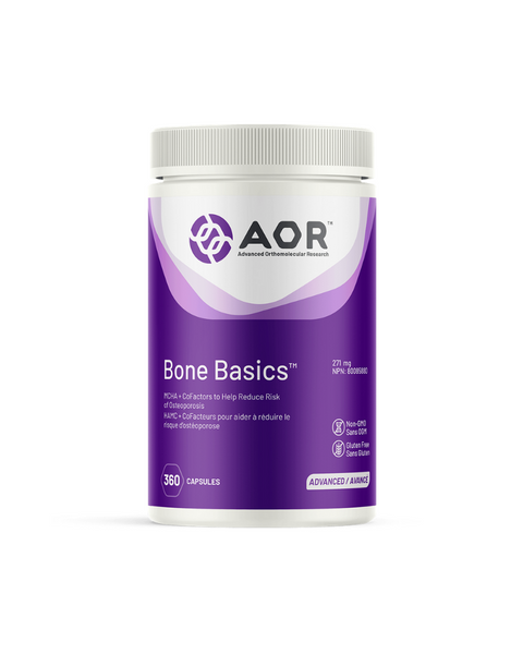 Bone Basics is more than just a calcium supplement, it is a complete bone-building formulation that includes nutrients fundamental for maintaining mineral balance in the bone matrix and for supporting healthy joints. Bone Basics is unique because it serves not only to reduce bone loss but to maintain or even increase bone growth.