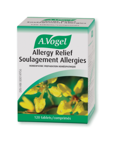 A.Vogel Allergy Relief  Tablets - Helps with Sneezing, Itchy nose, Scratching throat, Burning eyes and lacrimation