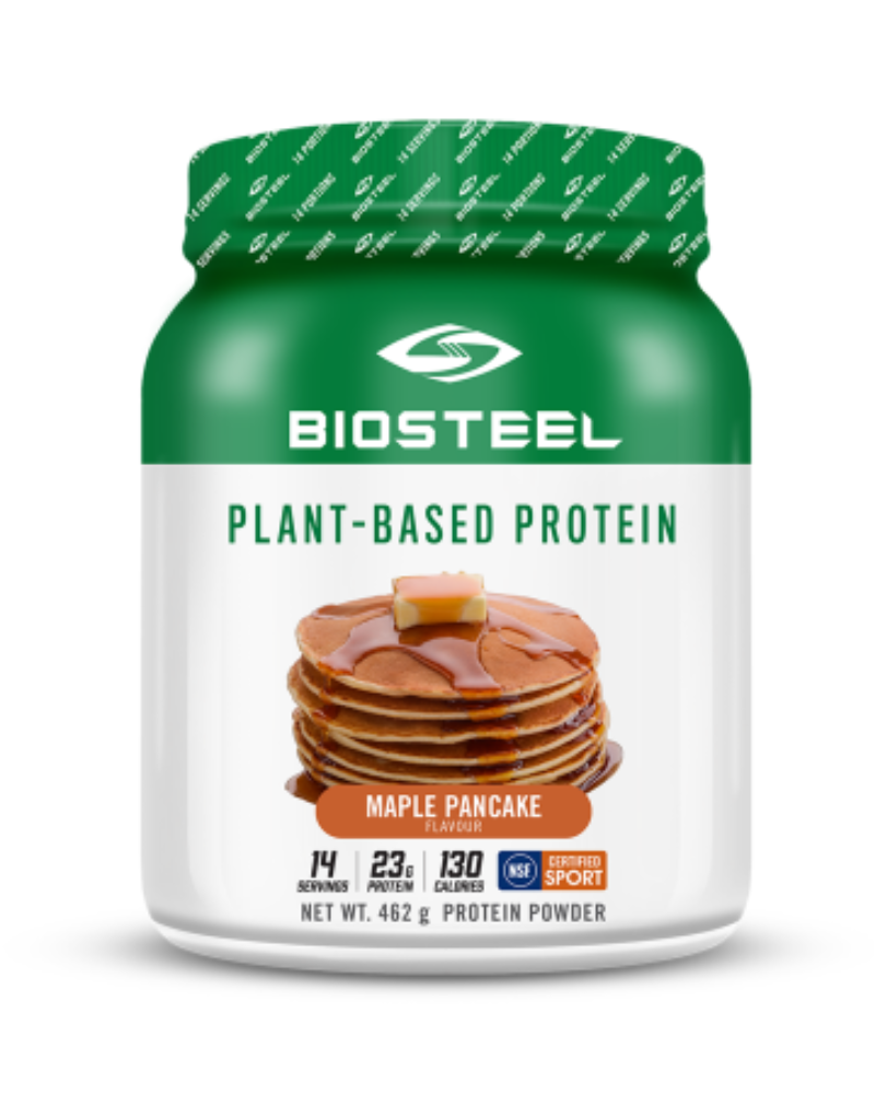 Biosteel - Maple Pancake 0 A Plant-Based protein blend containing high-quality sources of protein; including brown rice, pea, and pumpkin seed proteins. This limited edition Maple Pancake flavour tastes great and mixes easily. Get it while you can!