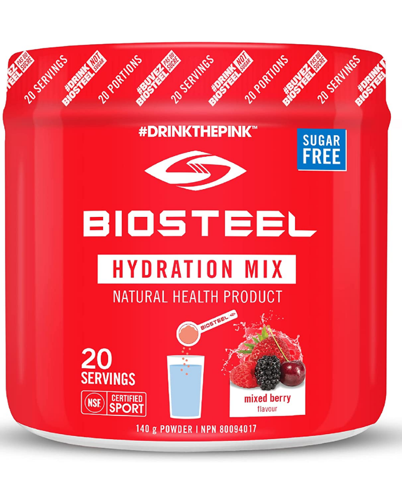BioSteel Hydration Mix has been designed in the most natural way possible to help keep you hydrated throughout the day. This sugar-free formula is made from clean, quality ingredients, and contains no artificial flavours and colours. Added vitamins and minerals help support overall good health and the normal function of your immune system. Simply mix into your water for clean, healthy hydration.
