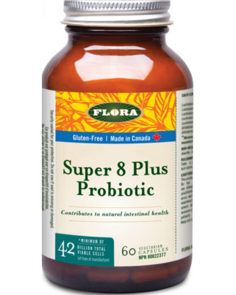 Up your intake of a key probiotic strain with Flora’s Super 8 Plus Probiotic. This probiotic blend is designed with a high concentration of Lactobacillus acidophilus to support the gastrointestinal health of the small intestine and help maintain a healthy yeast balance.