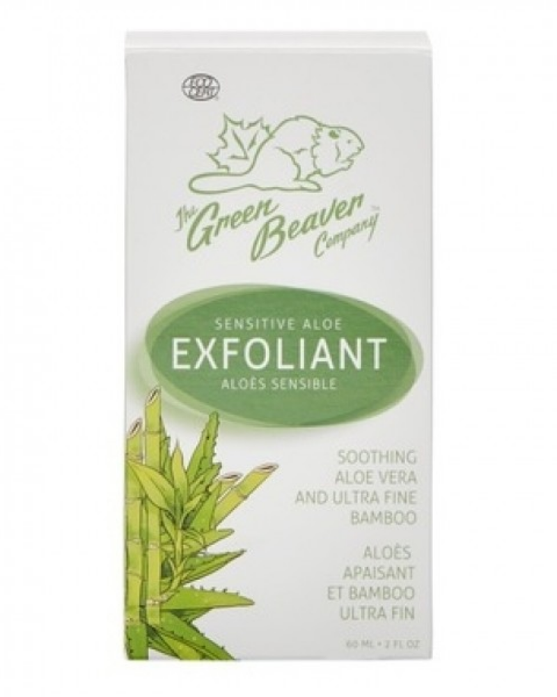 Green Beaver Facial Exfoliant with gentle bamboo micro-fibers, purifying grapefruit & soothing aloe.  An aloe cream based exfoliant that is remarkably gentle and soothing. Bamboo micro-fibers work synergistically with grapefruit enzymes to gently remove impurities and dead skin cells. Leaves your skin feeling radiant, smooth and silky. For best results, apply our aloe & green tea moisturizer after rinsing. Suitable for sensitive or troubled skin including eczema and psoriasis prone skin, as the citrus extra