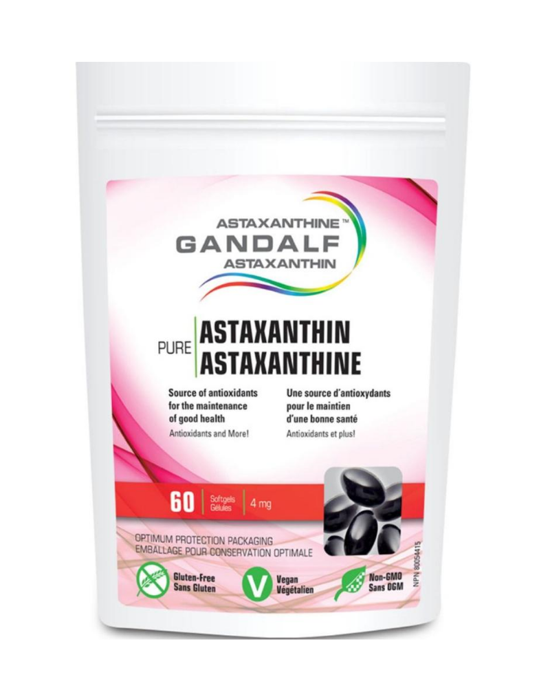 Astaxanthin is an antioxidant in the carotenoid family that is both fat and water soluble. It has been shown to have a much stronger antioxidant activity than many other types, including vitamin E, C, CoQ10 and lutein. Gandalf Astaxanthin is grown and manufactured without use of any solvents, pesticides, or herbicides. Naturally found in lobster, salmon, and shrimp, Gandalf Astaxanthin goes straight to the source with a microalgae producing the astaxanthin and providing a finished vegan product.