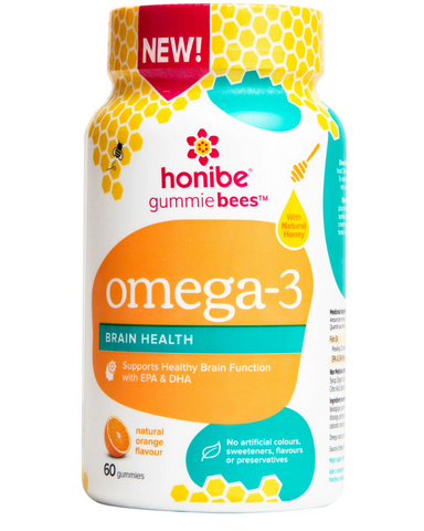 Omega 3 is a beneficial nutritional supplement for the support of cognitive health and brain function. Using quality fish oils derived from anchovy, sardine, and mackerel blended with the natural sweetener of honey it offers high nutritional value.