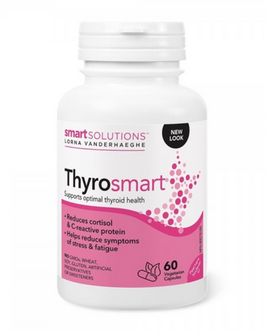 Lorna Vanderhaeghe THYROsmart is a supplement designed to support thyroid health for those currently taking medication to treat their thyroid or with a thyroid stimulating hormone (TSH) test above 2.0 mIU/L. Do not stop taking your thyroid medication to supplement with THYROsmart.  Lorna Vanderhaeghe THYROsmart is formulated with ingredients that help support optimal thyroid health. Tyrosine is included in the THYROsmart formula to help support the production of thyroxine, a thyroid hormone that helps impro