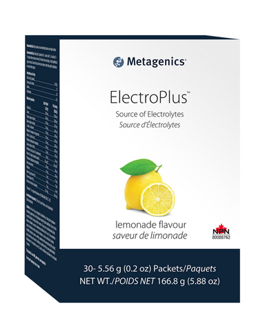 Metagenics ElectroPlus Lemonade is an electrolyte supplement for the maintenance of good health.