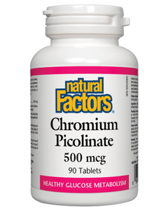 Natural Factors Chromium Picolinate enhances the action of insulin, metabolizes glucose, and helps maintain healthy blood sugar levels. As most North Americans are at risk of chromium deficiency, supplementing with easily absorbed chromium picolinate ensures adequate levels of chromium, maintains healthy blood sugar balance, and reduces food cravings.