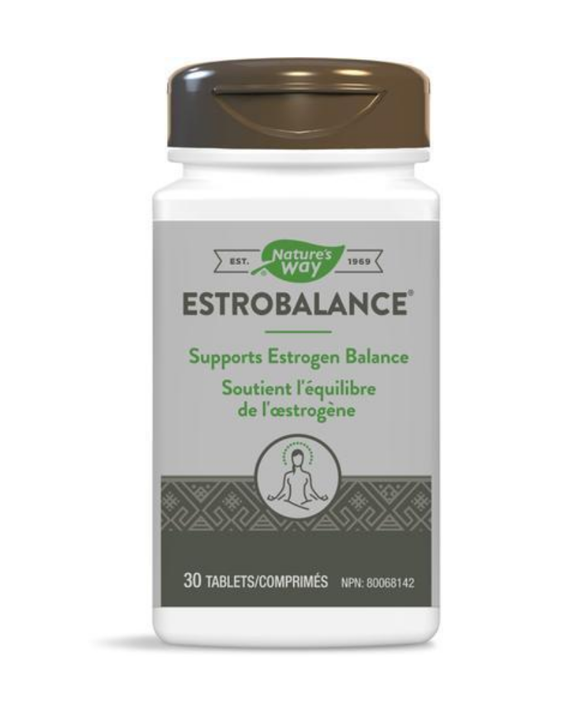 Nature's Way Estrobalance helps to support/promote healthy estrogen metabolism/balance, helps to reduce severity and duration of symptoms of cyclic mastalgia (recurrent breast pain) in premenopausal women. 