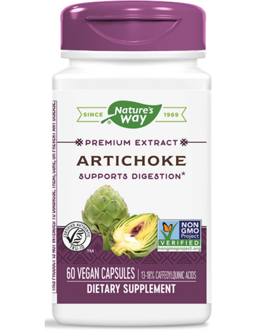 Nature's Way Artichoke is used in herbal medicine to help relieve digestive disturbances/dyspepsia. Nature's Way Artichoke is Vegetarian, TRU-ID certified and non-GMO Project verified.