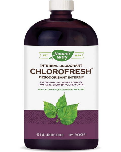 ﻿Chlorofresh is a liquid chlorophyll complex extracted from mulberry tree leaves that reduces digestive tract odours. It is safe, effective and easy-to-use. This natural flavoured liquid chlorophyll can also be used as a natural breath-freshening mouthwash.