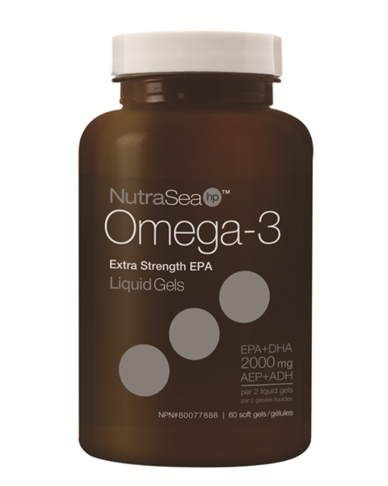 NutraSea HP Extra Strength EPA is our most potent omega-3 supplement, with 1,500 mg of EPA, 500 mg of DHA. With 2000 mg EPA+DHA, this formulation can support the maintenance of overall good health, cardiovascular health, brain function, and more.