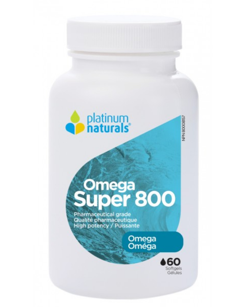 Omega Super 800 is a highly concentrated, pharmaceutical grade omega-3 fish oil that is designed to help support cardiovascular health and brain function. Sourced from wild anchovies and sardines. With a refreshing lemon flavour.