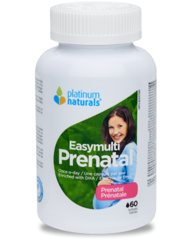 Featuring a booster of DHA, Easymulti Prenatal is a comprehensive, single dose softgel multivitamin for pregnant or nursing mothers and those trying to conceive.