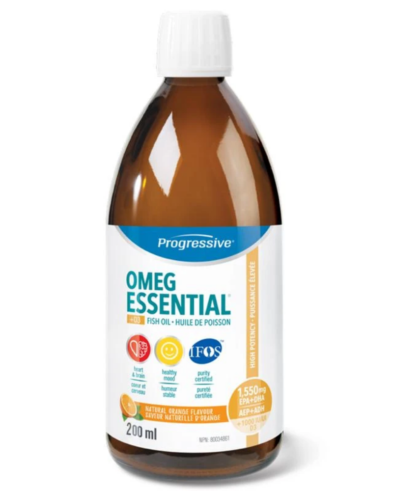 ﻿OmegEssential® High Potency Fish Oil is a foundational supplement designed to be taken on a daily ongoing basis. It has a long list of benefits including enhancing mental acuity and brain function, and is ideal for the maintenance of good health.  Each serving provides 1,000mg of EPA and 550mg of DHA in a balanced 2:1 ratio, along with 1,000 IU of vitamin D. It also includes a family of support nutrients designed to naturally enhance your body’s ability to process and utilize the essential fatty acids.