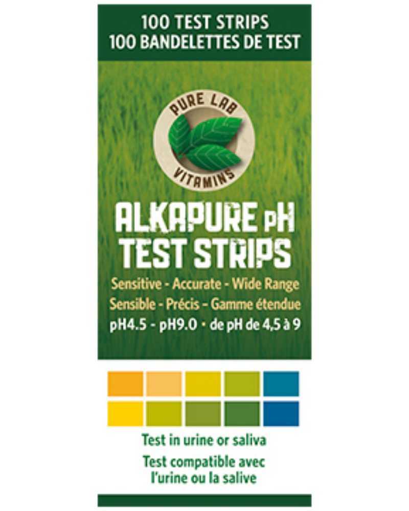 AlkaPure pH should be dosed, based on urinary/salivary pH testing. Physiological pH paper for salivary and urinary pH testing. pH 4.5 to 9.0 The goal, as with most things in health is to achieve balance. You are aiming to reach alkalinity during the day and allow your body to drop back into acidity during the night.