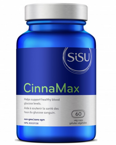 SISU CinnaMax provides support for healthy blood glucose metabolism. Helps to support insulin action. May help to improve insulin sensitivity.