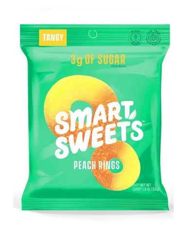 Let’s get peachy! Peach Rings are equal parts tangy and sweet which is why they are one of our most popular #KickSuagr candy flavours!  We’ve innovated plant-based Peach Rings with our pinky promise: delicious candy free from sugar alcohols, artificial sweeteners and added sugar.