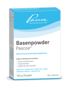 Basenpowder Pascoe is a multi-mineral electrolyte powder supplement. The electrolyte powder and mineral supplement replenishes the body to support vital physical processes.