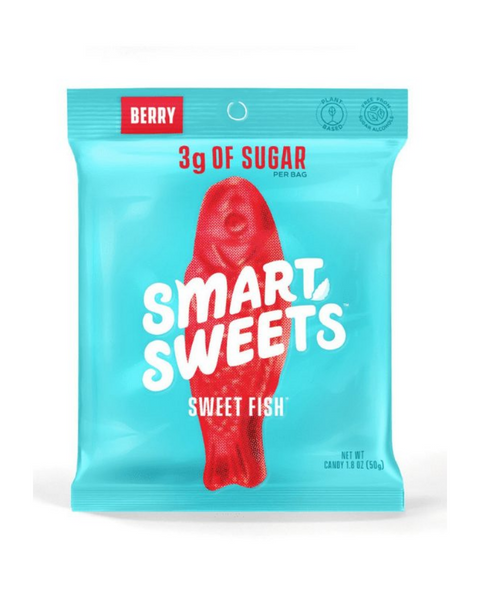 Sweet Fish are the #1 fish in the sea - for real they’re our most popular #KickSugar candy! Bursting with berry-goodness, it’s no wonder they’re the captain of #TeamSweet.  We’ve innovated plant-based Sweet Fish with our pinky promise: delicious candy free from sugar alcohols, artificial sweeteners and added sugar. 