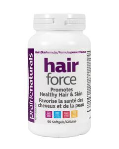 Love Your Hair! Create beautiful, healthy hair from within. Prairie Naturals Hair-Force synergistically combines 22 natural nutrients recognized for their role in restoring, repairing and nourishing hair. Now you can stimulate maximum growth of the hair follicle while minimizing hair loss. The combined effect of these vitamins, minerals and nutrient co-factors directly counteracts the hair-damaging negatives caused by stress, illness, hormonal imbalances and other health and environmental concerns.