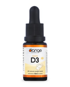 Orange Naturals Kids D3 Drops are a simple and fun way to get your little ones the sunshine vitamin D they need. In just one drop they will get a kid-sized 400 IU dose of pure vitamin D.
