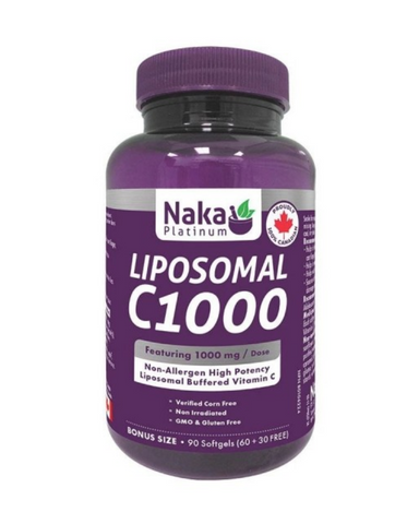 Features 1000mg of buffered liposomal vitamin C per dose (3 softgels)