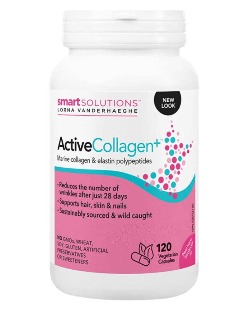 Active Collagen has a synergistic anti-wrinkle action: when taken orally, collagen and elastin stimulate the skin to lift and tone sagging areas and minimize lines and wrinkles.Active Collagen can also increase the moisture level of dry skin and fight aging related to free radical damage. Active Collagen polypeptides have a low molecular weight, making it water-soluble and easily absorbed by the body. In a study of 43 women between the ages of 40 and 55 with crow's feet wrinkles, consumption of Active Colla