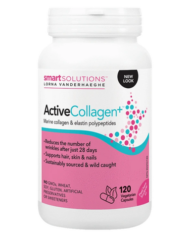 Active Collagen has a synergistic anti-wrinkle action: when taken orally, collagen and elastin stimulate the skin to lift and tone sagging areas and minimize lines and wrinkles.Active Collagen can also increase the moisture level of dry skin and fight aging related to free radical damage. Active Collagen polypeptides have a low molecular weight, making it water-soluble and easily absorbed by the body. In a study of 43 women between the ages of 40 and 55 with crow's feet wrinkles, consumption of Active Colla