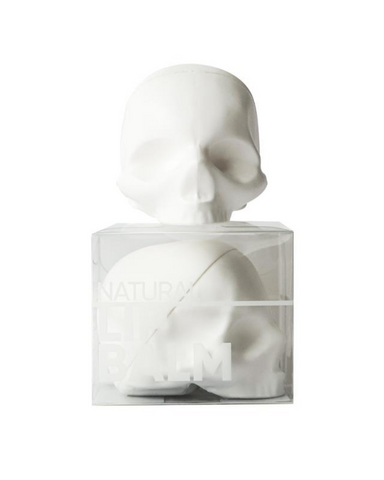 Vanilla Flavour  “Be all my sins remember’d”- Hamlet  When Hamlet held Yorick’s skull it was said he was staring into eyes of death itself. The only death you’ll be staring at is the death of dry lips, and perhaps boredom. This skull is stuffed with the highest quality coconut and sweet almond oils designed to make your smackers moist, nourished and protected.  "I intend to live forever or die trying." — Groucho Marx  100% Natural - Made in Canada  *Made with hand-picked essential oils including lavender to