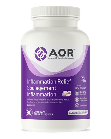 Inflammation Relief is a multiple ingredient formula for pain and inflammation that features three of Ayurveda’s most powerful anti-inflammatory herbs: curcuma, boswellia, and ashwagandha.