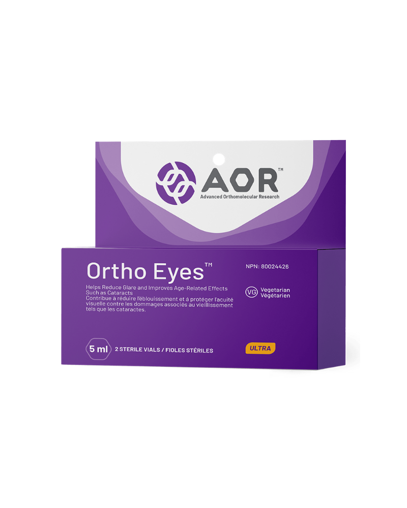 Ortho Eyes® utilizes N-acetyl-carnosine, which does not degrade as quickly as regular carnosine and is able to penetrate into areas of the eye that are not as easily reached by regular carnosine, especially when applied topically as an eye drop. It has been proven to improve lens clarity and flexibility in people suffering from age-related cataracts. 