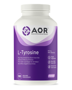 L-Tyrosine is an amino acid found in wheat germ, oats, dairy products, pork and poultry. It is a precursor for the neurotransmitters epinephrine, norepinephrine, and dopamine, which are all essential for mood, cognitive function and central nervous system function. The most prevalent usage for supplemental L-tyrosine appears to be the enhancement of cognitive function and alertness under conditions of environmental stress.