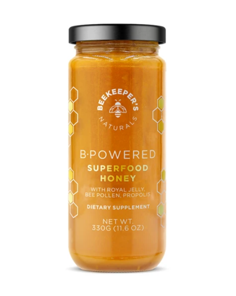 Hive powered complex. Royal jelly for clarity. Pollen for the body. Propolis for resilience. Honey for the soul.