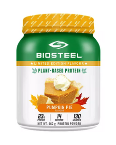 New BioSteel Plant Protein in a new an delicious dessert flavor! Just in time for the holidays! This whole food based protein shake mixes instantly and packs on all the taste without all the calories. Low in fat and carbs and high in protein ; 100% Vegan!