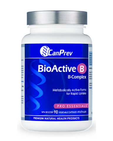 CanPrev’s BioActive B is a complete source of B vitamins your body needs to support energy, immune function, liver health, metabolism and countless other metabolic processes that are essential for optimal health. They are delivered in their preferred, bioactive forms to help keep pace with demand. These body-ready B vitamins are especially needed during times of physical and mental stress.