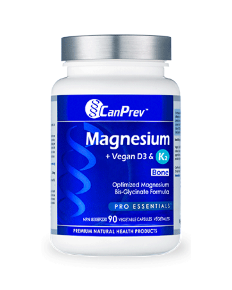 This proprietary extra gentle magnesium-glycine complex is enhanced with vegan vitamin D3 and soy-free MK-7 vitamin K2 to help you absorb calcium and build strong, resilient bones.