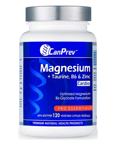 Magnesium is essential in over 350 different enzymatic functions in your body, from DNA synthesis and energy production to proper muscle function and nervous system health. This proprietary magnesium-glycine complex provides a therapeutic 75mg of magnesium bis-glycinate with added 550mg of Taurine, 25mg of Vitamin B6 and 2.5mg of Zinc for cardiovascular support with every vegetable capsule.
