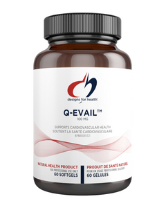 Q-Evail® 100 offers 100 mg of highly bioavailable ubiquinone coenzyme Q10 (CoQ10) in easy-to-swallow softgels. It is manufactured via a proprietary emulsification process that uses all natural ingredients, including DeltaGold® tocotrienols, medium-chain triglycerides (MCT), and lecithin, and it is free of polysorbates, castor oil, and polyoxyethylated chemicals.