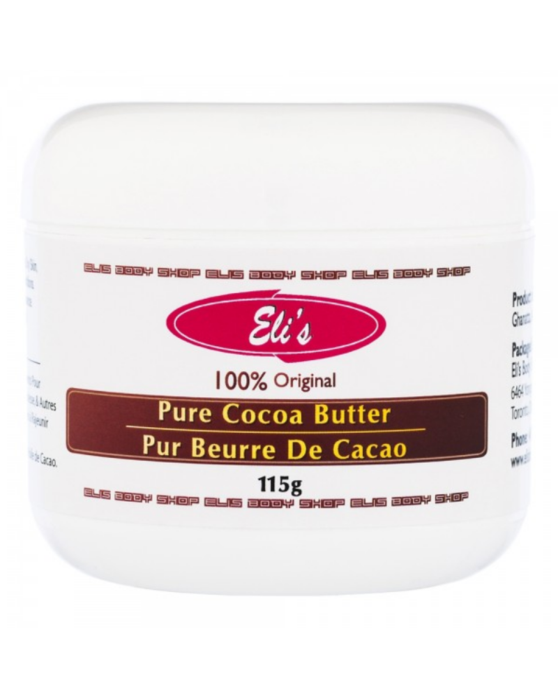 Eli's 100% Pure Cocoa Butter is the ﻿Ultimate moisturizer and toner. It nourishes, firms and rejuvenates the skin. Therapy for stretch marks, scars and dryness.