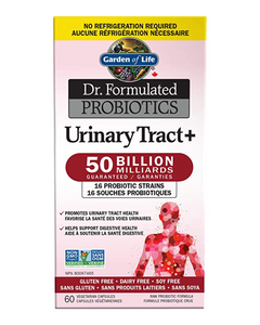Dr. Formulated Probiotics Urinary Tract + is a unique probiotic formula combined with clinically studied Organic Pacran® Cranberry. Just 2 capsules a day supports women’s urinary tract.