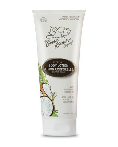 This natural body lotion is made with nourishing organic coconut oil enriched with skin soothing Canadian willow herb and sweet fern to leave your skin feeling moisturized and smooth with a healthy natural glow.
