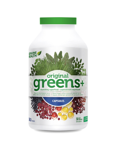 Just one serving daily provides a synergistic blend of over 23 plant-based essential nutrients. Highly alkaline-forming and rich in antioxidants, greens+ nourishes and protects your body, increases energy, promotes healthier bones – and much more.