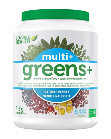 Just one scoop provides a full serving of greens+ that’s rich in phytonutrients and antioxidants, PLUS the convenience of a superior quality, high potency multi-vitamin/mineral supplement.   Benefits of taking greens+ multi+ include a healthy immune system, antioxidant protection against free radical damage, healthy, efficient metabolism, cardiovascular support, and proper bone development and function. 