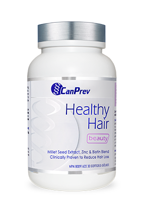 CanPrev - Healthy Hair- 30 Softgels - Healthy Hair is clinically proven to reduce hair loss by 50% after 3 months, and improve the volume, health and beauty of your hair.