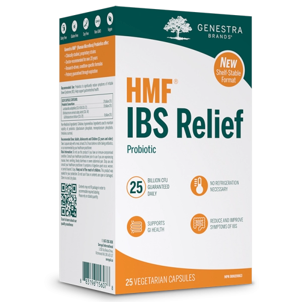 Genestra - HMF IBS Relief (Shelf Stable) 25 vegetarian capsules