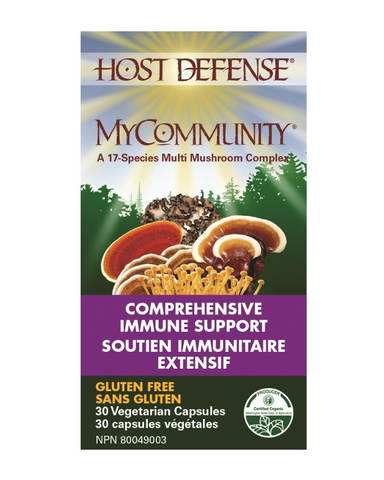 MyCommunity® offers 17 powerful mushroom species for immune system health:* Royal Sun Blazei, Cordyceps, Enokitake, Amadou, Agarikon, Artist Conk, Reishi, Oregon Polypore, Maitake, Lion's Mane, Chaga, Shiitake, Mesima, Birch Polypore, Pearl Oyster, Split Gill Polypore and Turkey Tail.       